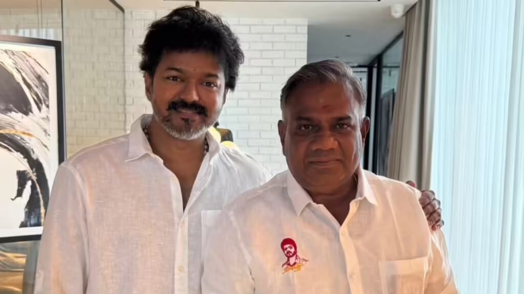 Bussy Anand tvk with thalapathy vijay